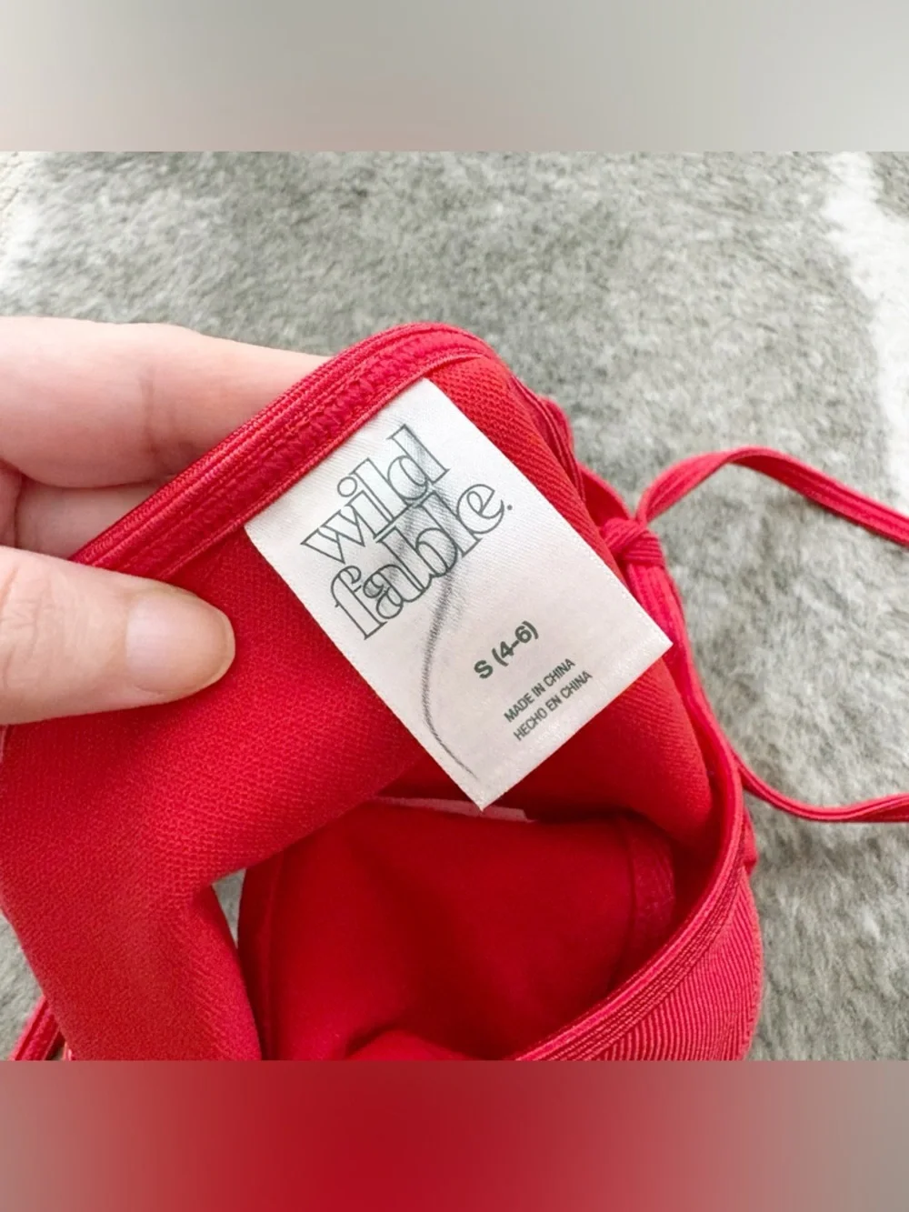 NWT Wild Fable Side Tie Shiny Ribbed Low-Rise High Leg Cheeky Bikini Bottoms S - Picture 9 of 12